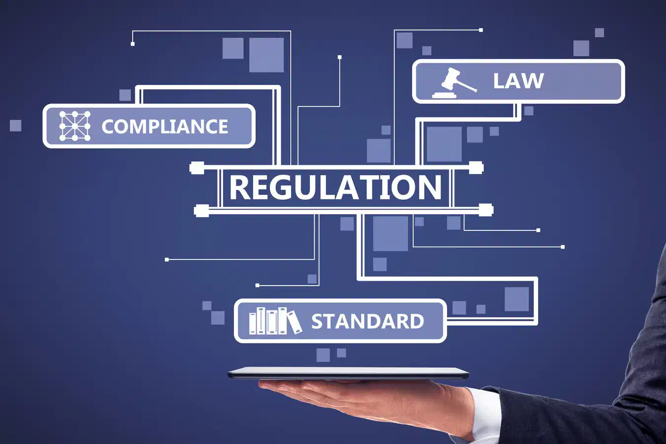 Regulation and compliance concept